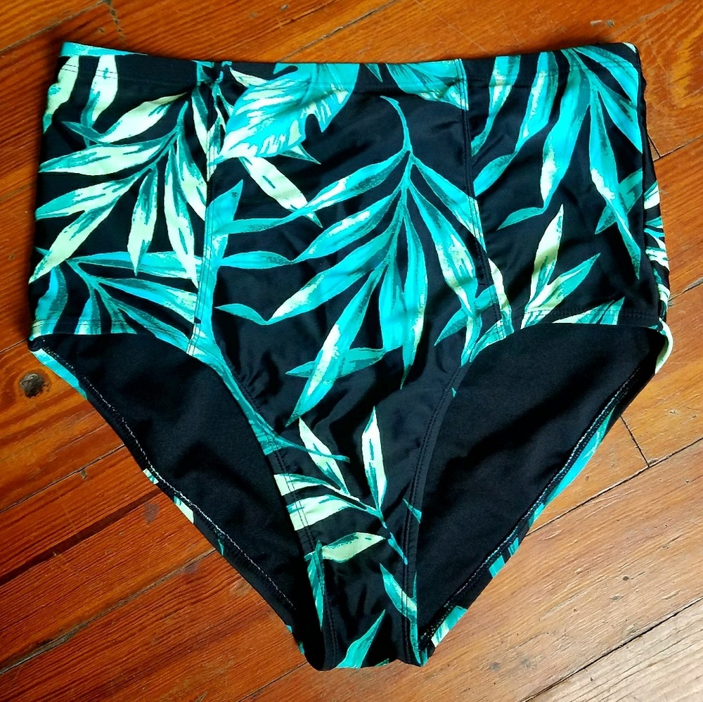 NWOT High Waisted Swim Bottoms Old Navy